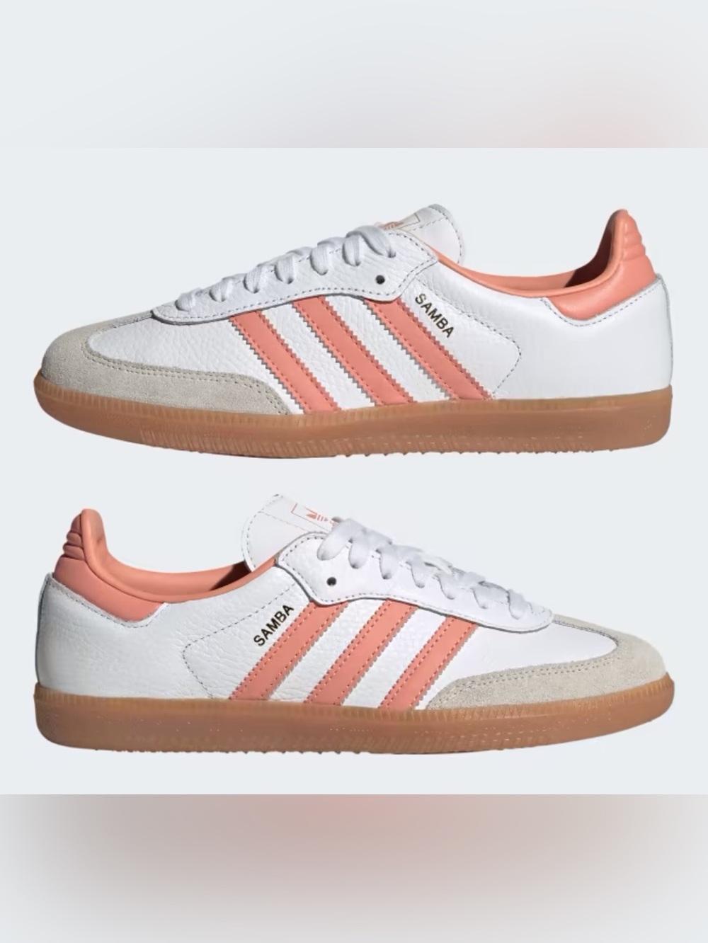 Adidas - Sambas OG in Cloud White / Wonder Clay / Crystal White